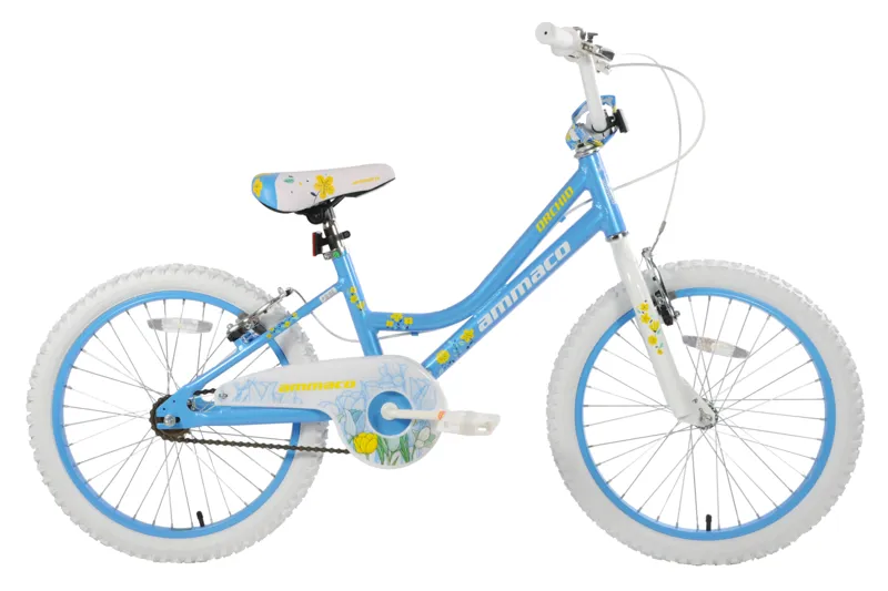 Ammaco Orchid 18 Inch Wheel Kids Bike Blue